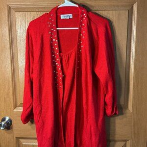 Sag Harbor Red Sweater